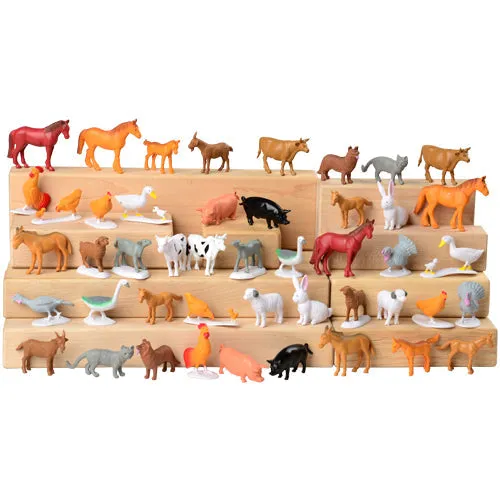 108-Piece Toy Farm Animal Vinyl Figures | Sorting, Counting & Matching Set