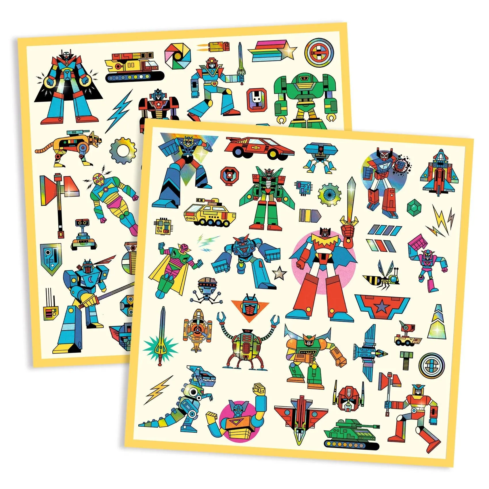 160 Stickers Robots