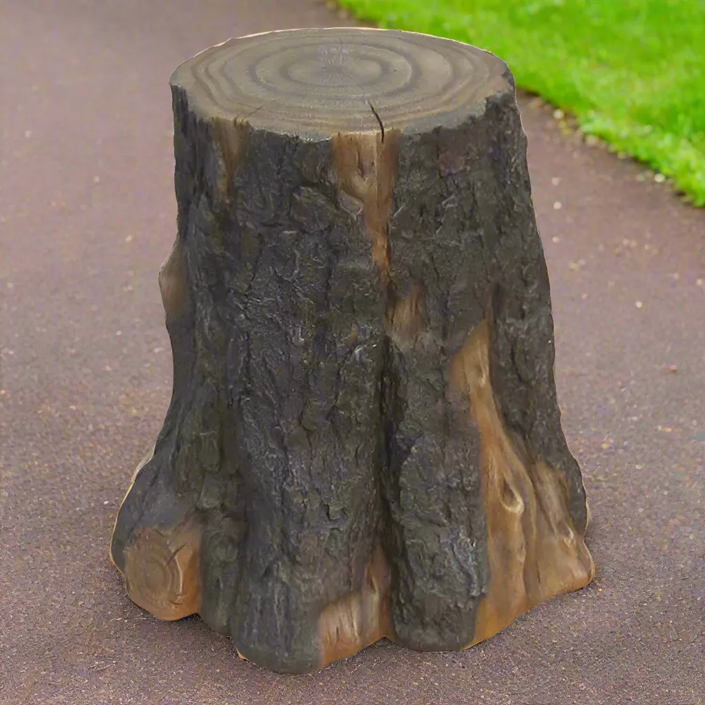 18-Inch Realistic Tree Stump | Natural Playground Element
