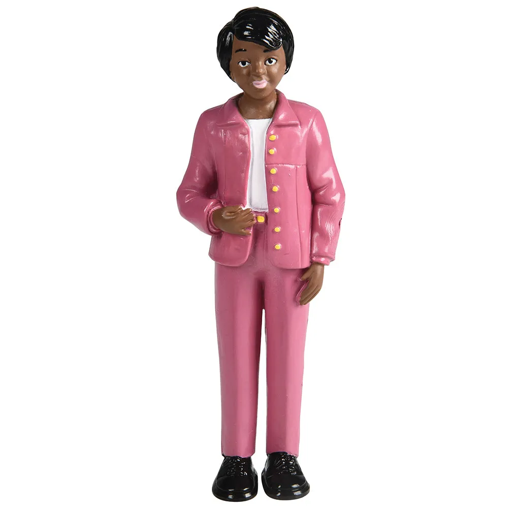 African American Pretend Play Vinyl Family Figurines | 8 Piece Set