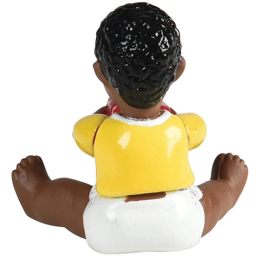 African American Pretend Play Vinyl Family Figurines | 8 Piece Set