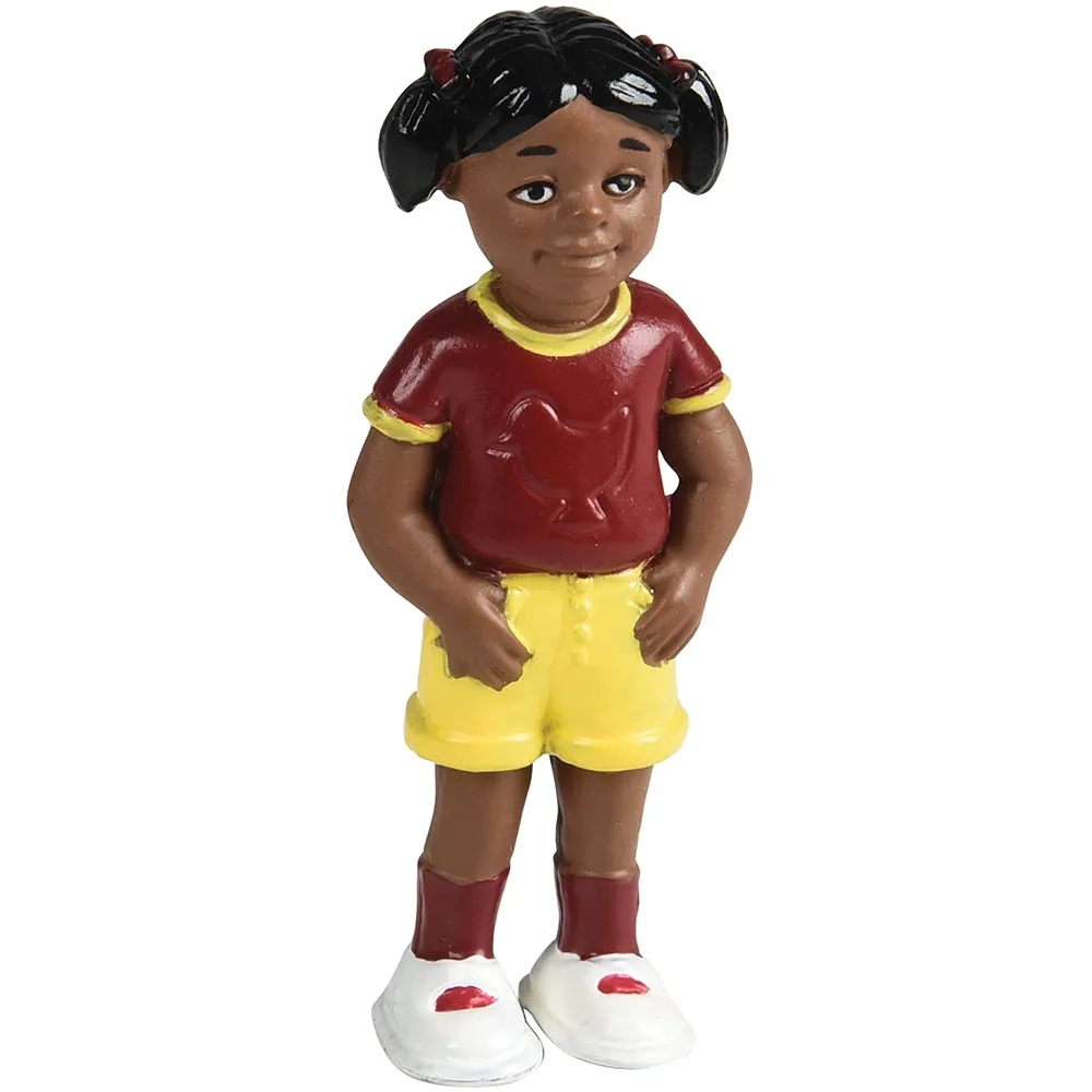 African American Pretend Play Vinyl Family Figurines | 8 Piece Set