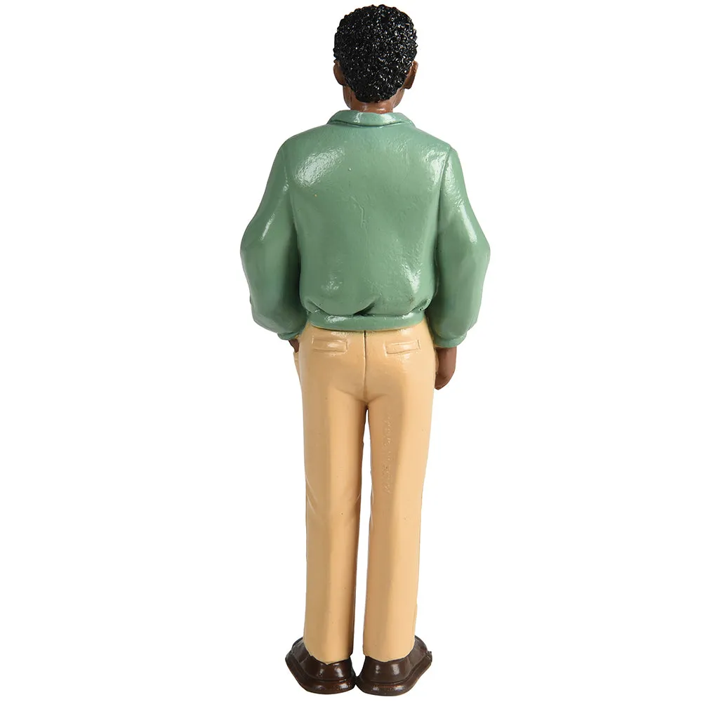 African American Pretend Play Vinyl Family Figurines | 8 Piece Set