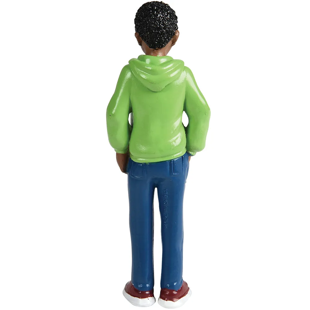 African American Pretend Play Vinyl Family Figurines | 8 Piece Set