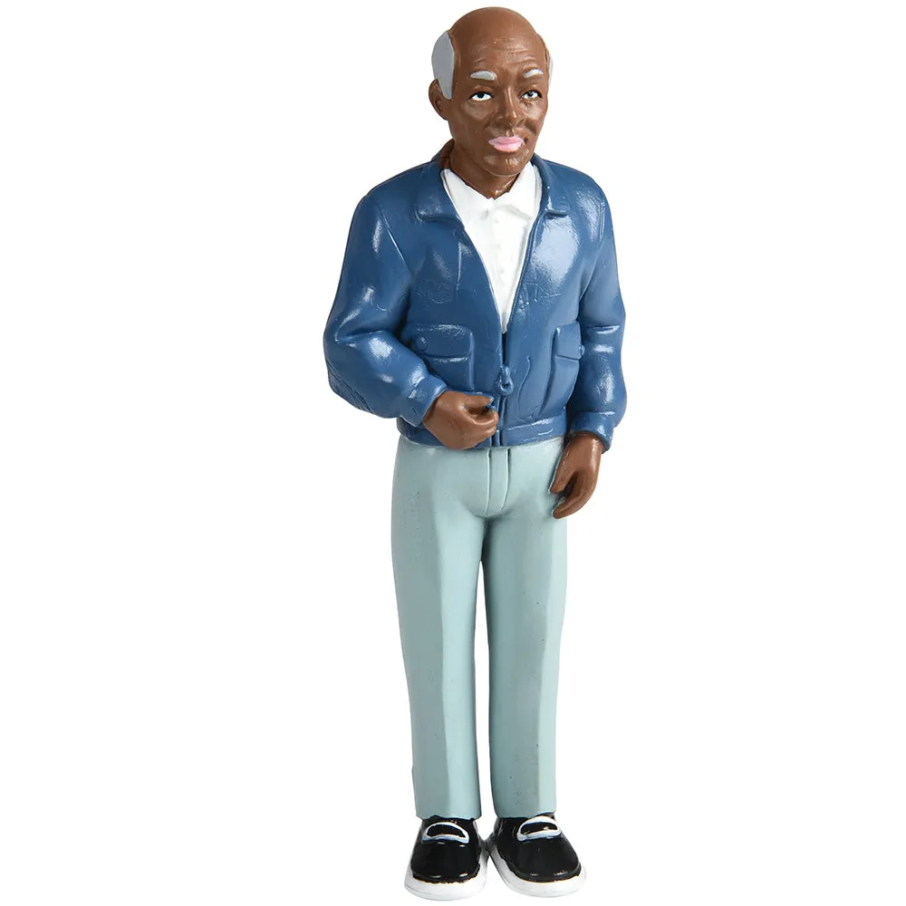 African American Pretend Play Vinyl Family Figurines | 8 Piece Set