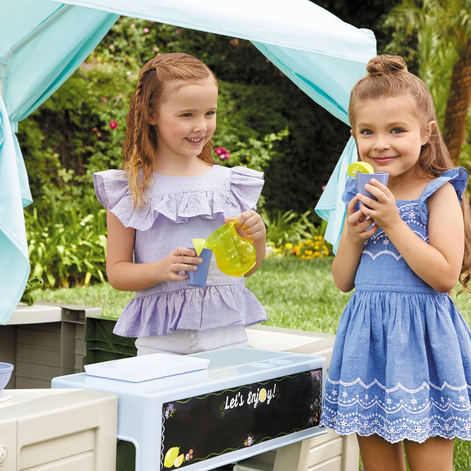 Backyard Bungalow House with Kitchen, Lemonade Stand, and Gardening Station