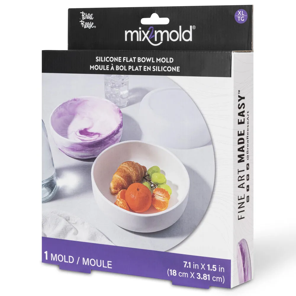 Brea Reese Mix2Mold Silicone Shallow Bowl Craft Mold
