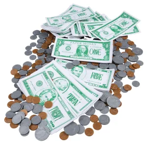 Classroom Money Kit | 600  Piece Play Cash & Coins Set
