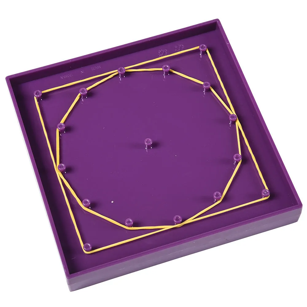 Colorful Double-Sided Geoboards Set | Explore Shapes & Symmetry