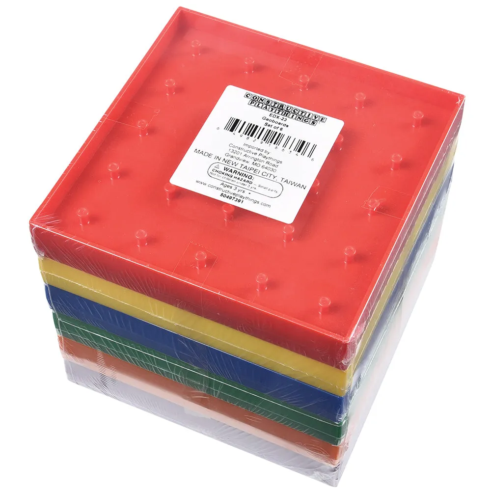 Colorful Double-Sided Geoboards Set | Explore Shapes & Symmetry