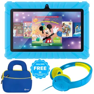 Contixo 7" Kids Tablet Bundle with Disney eBooks & STEM Apps