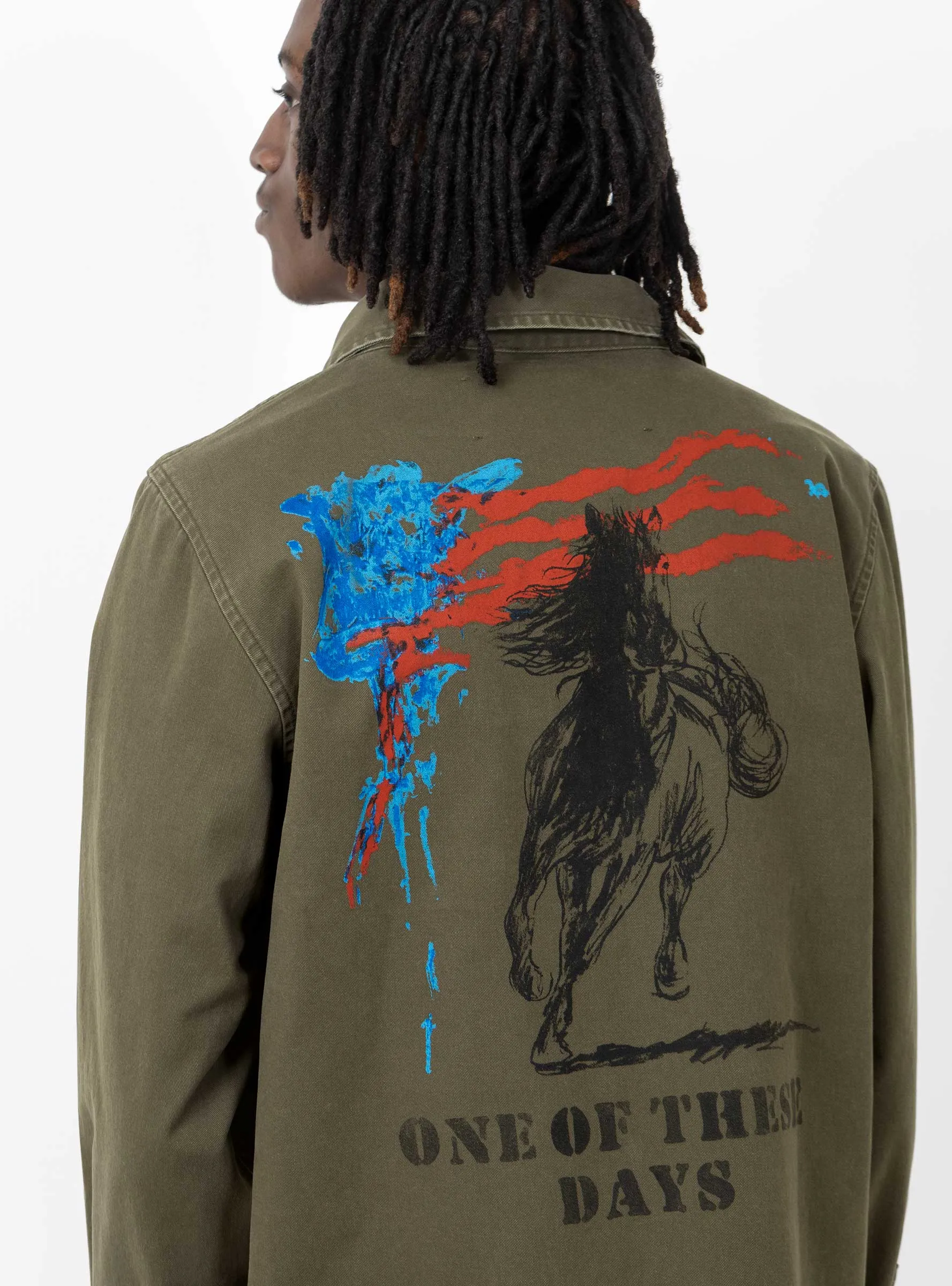 Country Men Military Overshirt Olive