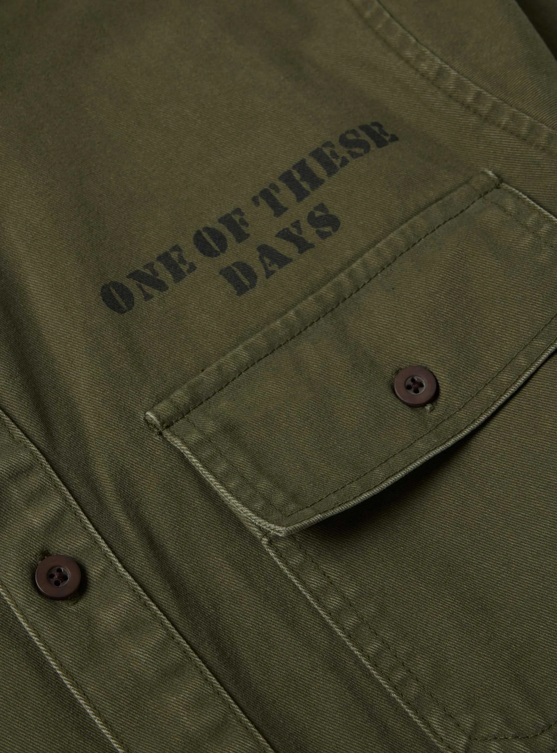 Country Men Military Overshirt Olive
