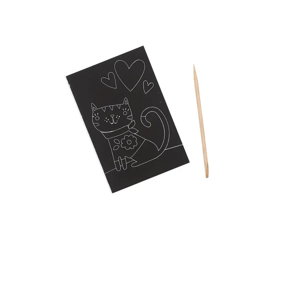Cutie Cats Mini Scratch & Scribble Art Kit