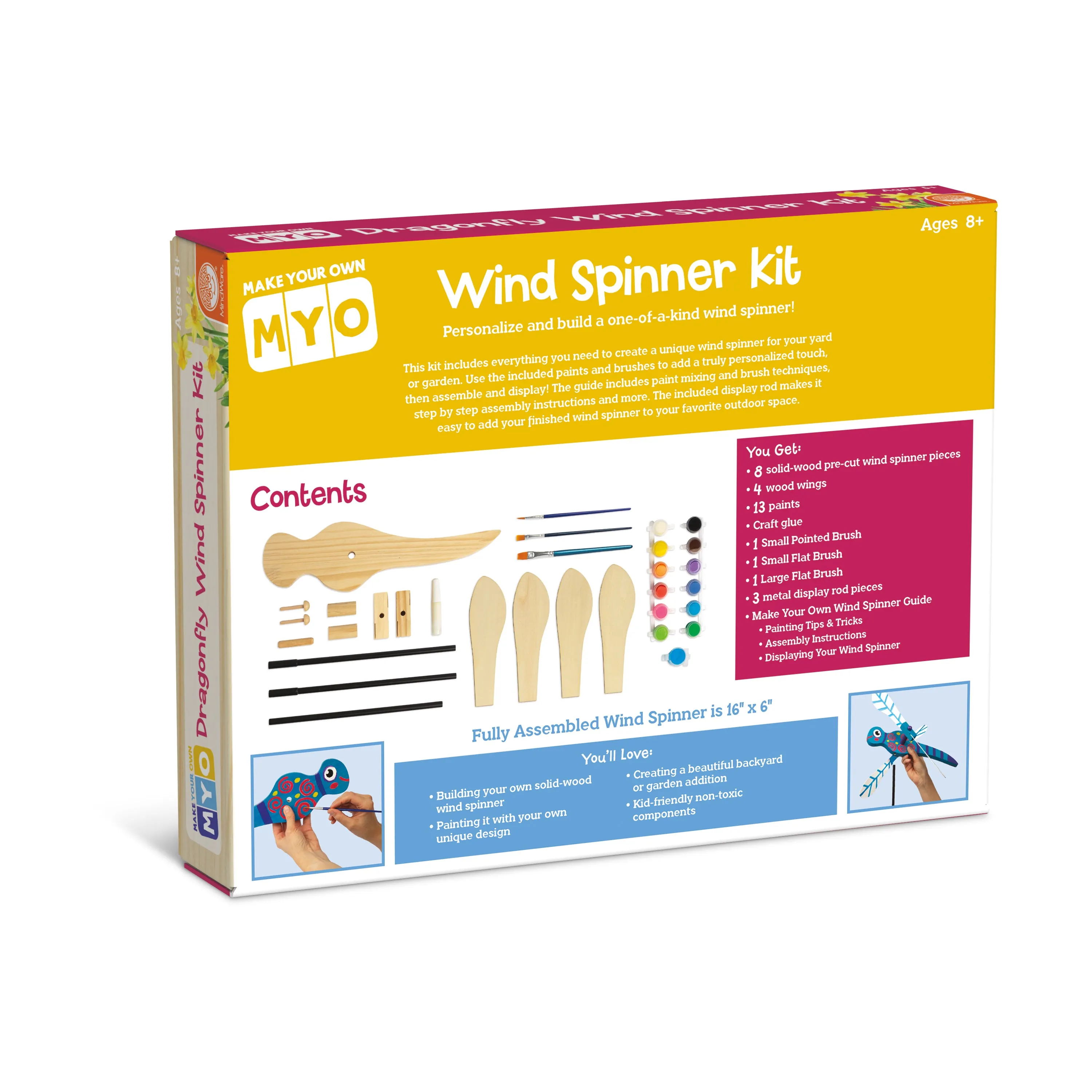 DIY Dragonfly Wind Spinner Craft Kit - Garden Art