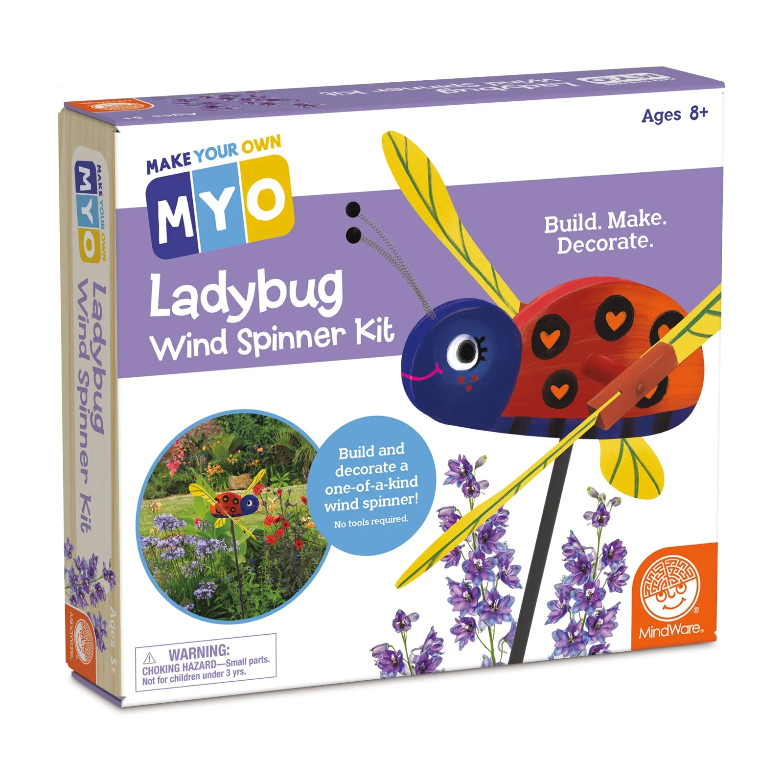DIY Ladybug Wind Spinner Craft Kit - Create & Paint Your Garden Ornament