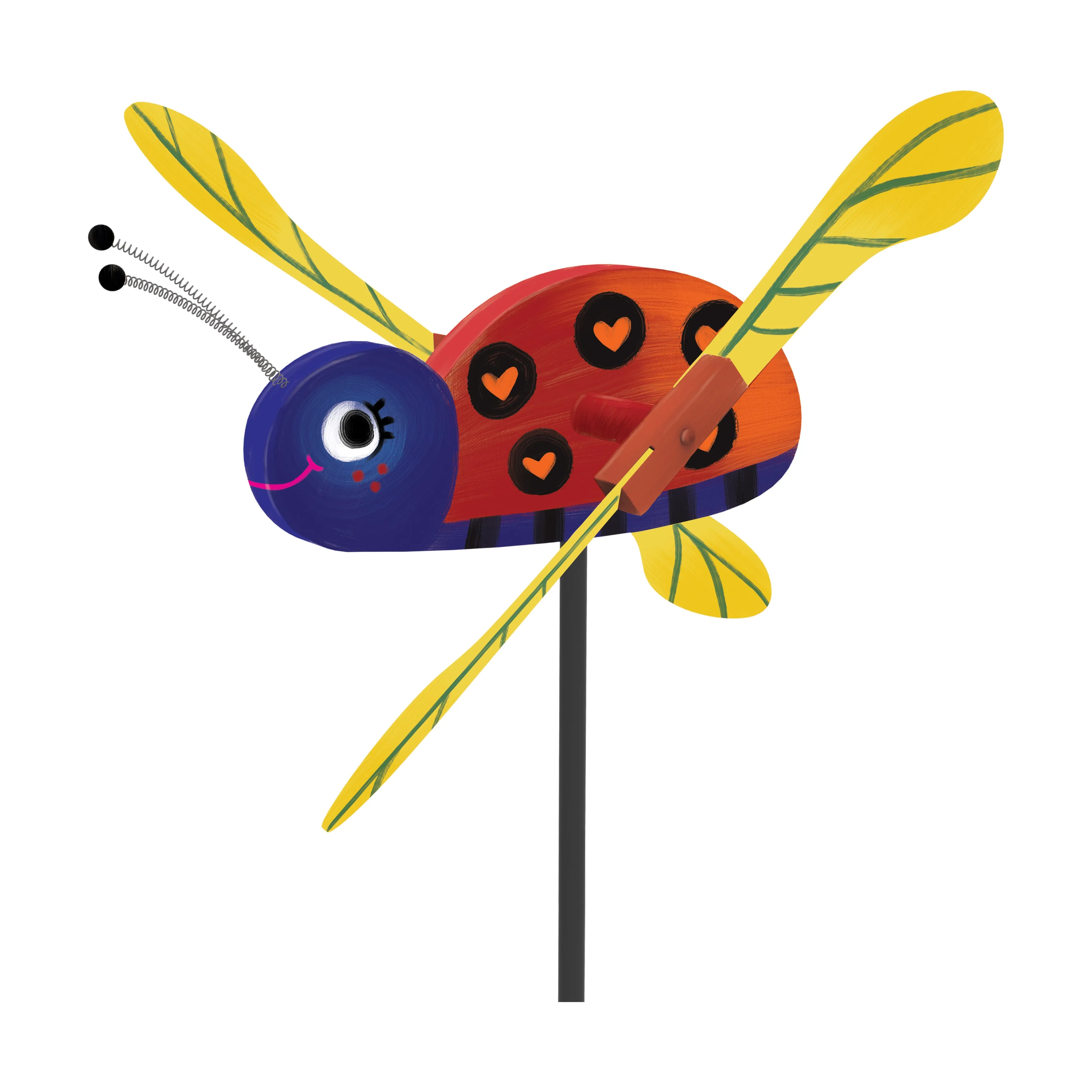 DIY Ladybug Wind Spinner Craft Kit - Create & Paint Your Garden Ornament