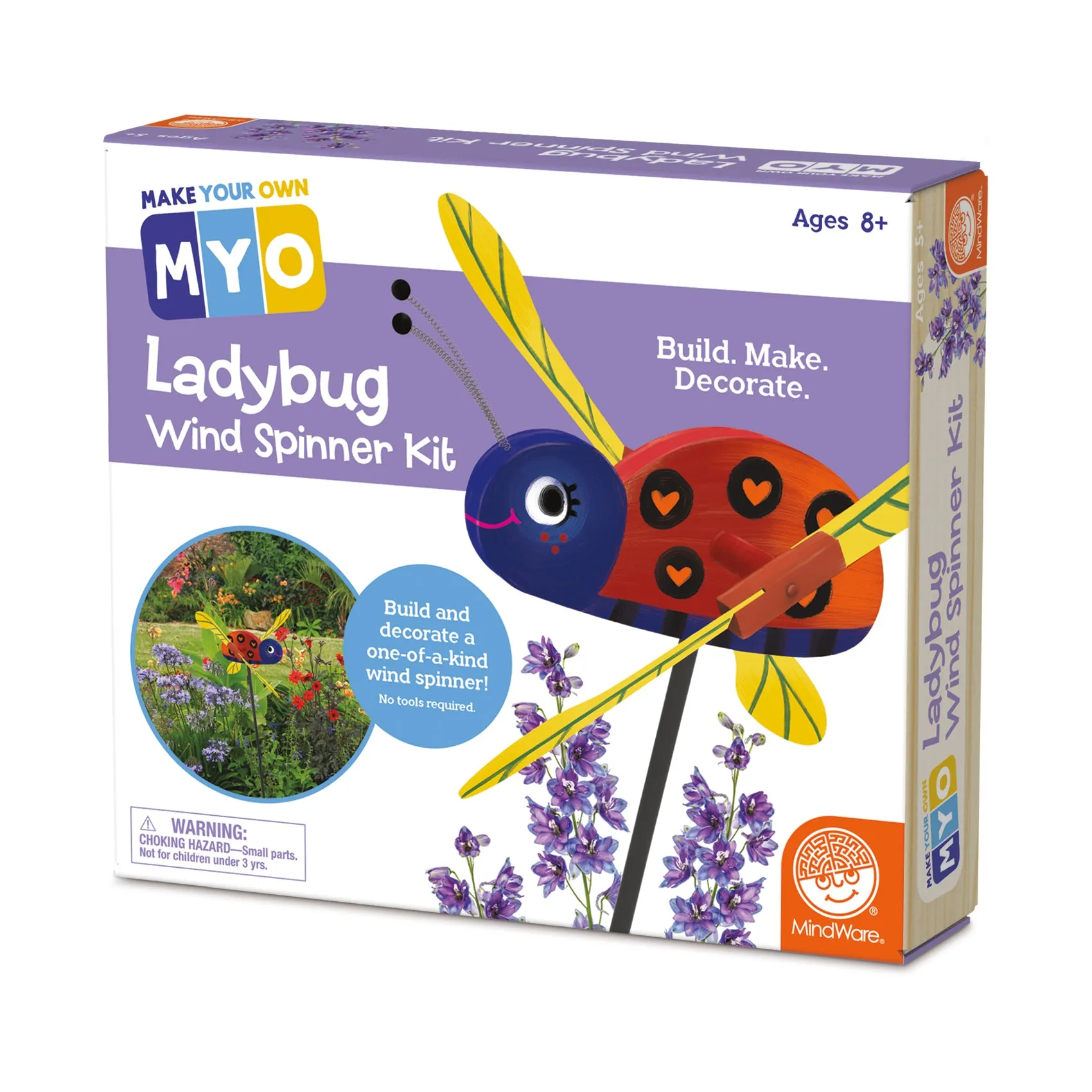 DIY Ladybug Wind Spinner Craft Kit - Create & Paint Your Garden Ornament