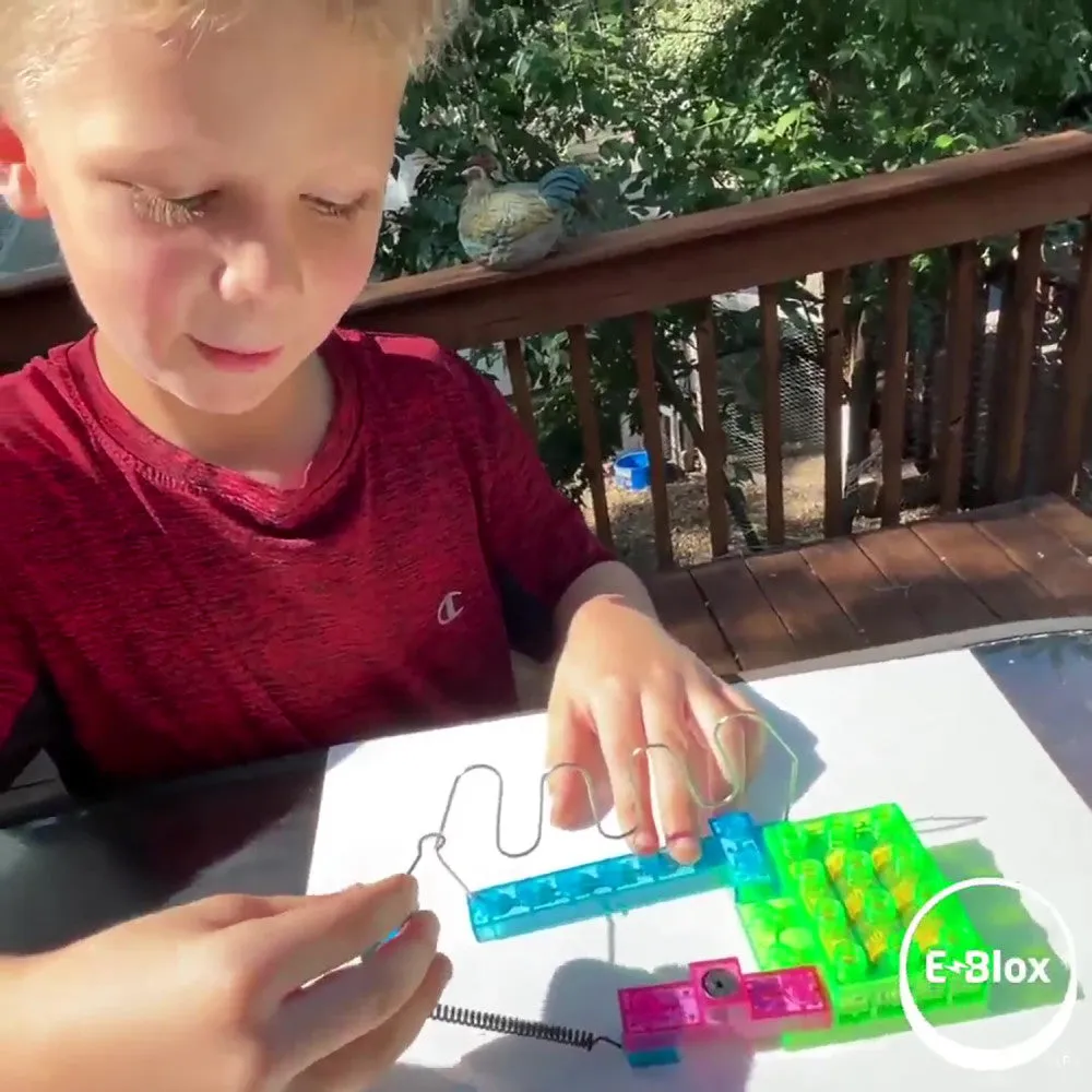 E-Blox Circuit Blox Buzzwire Challenge - Interactive STEM Wire Maze Kit for Kids Age 8 