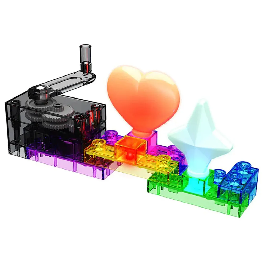 E-Blox Circuit Blox - Eco Fidget Lights Building Set - 7 LED Projects, For Ages 8 