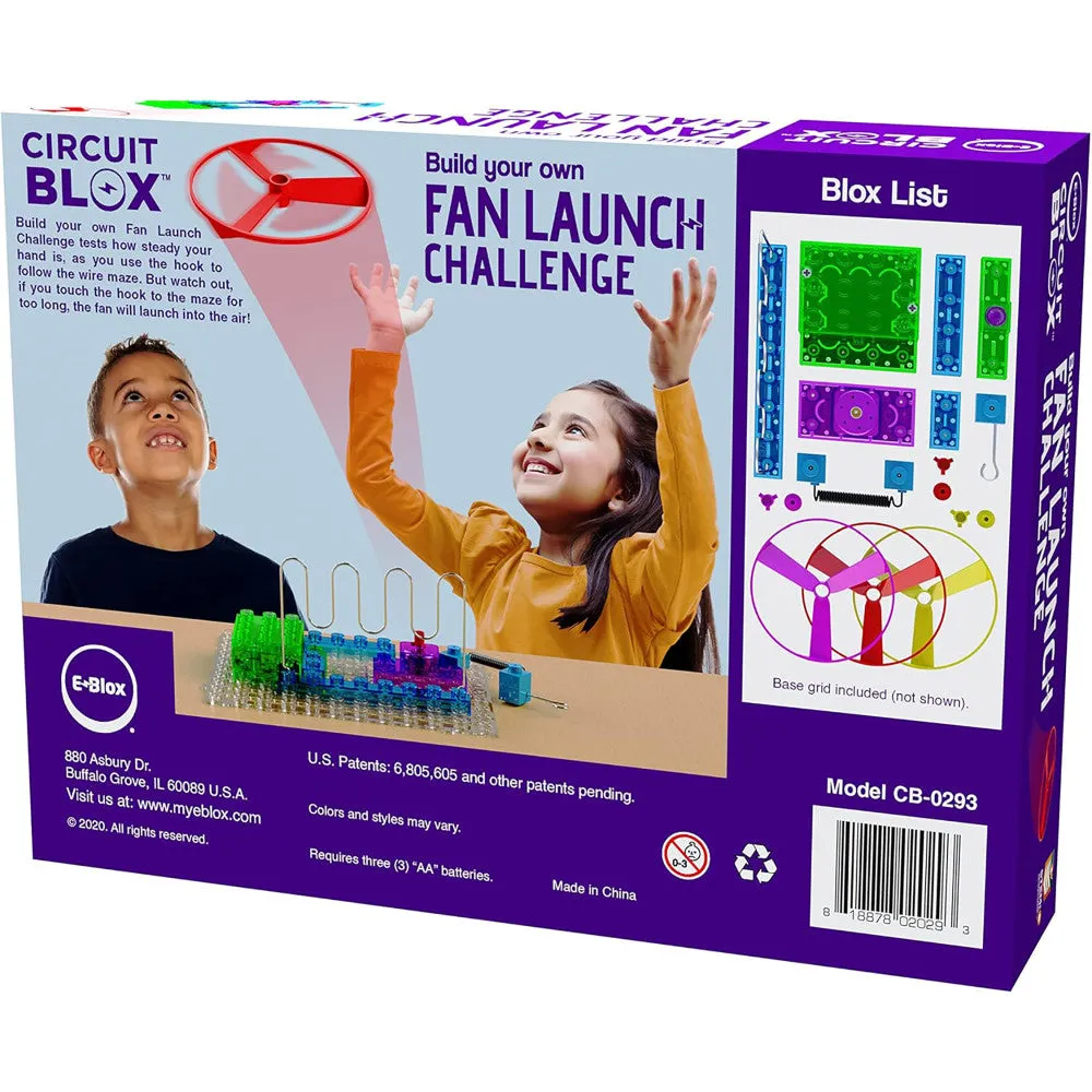 E-Blox Circuit Blox - Fan Launch Wire Maze Challenge - STEM Building Kit for Kids Ages 5 
