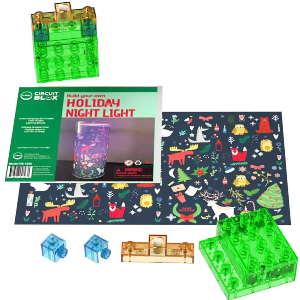 E-Blox Power Blox Build Your Own Holiday Night Light Kit - Winter Edition