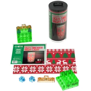 E-Blox Power Blox Ugly Sweater DIY Night Light Kit, Ages 5 