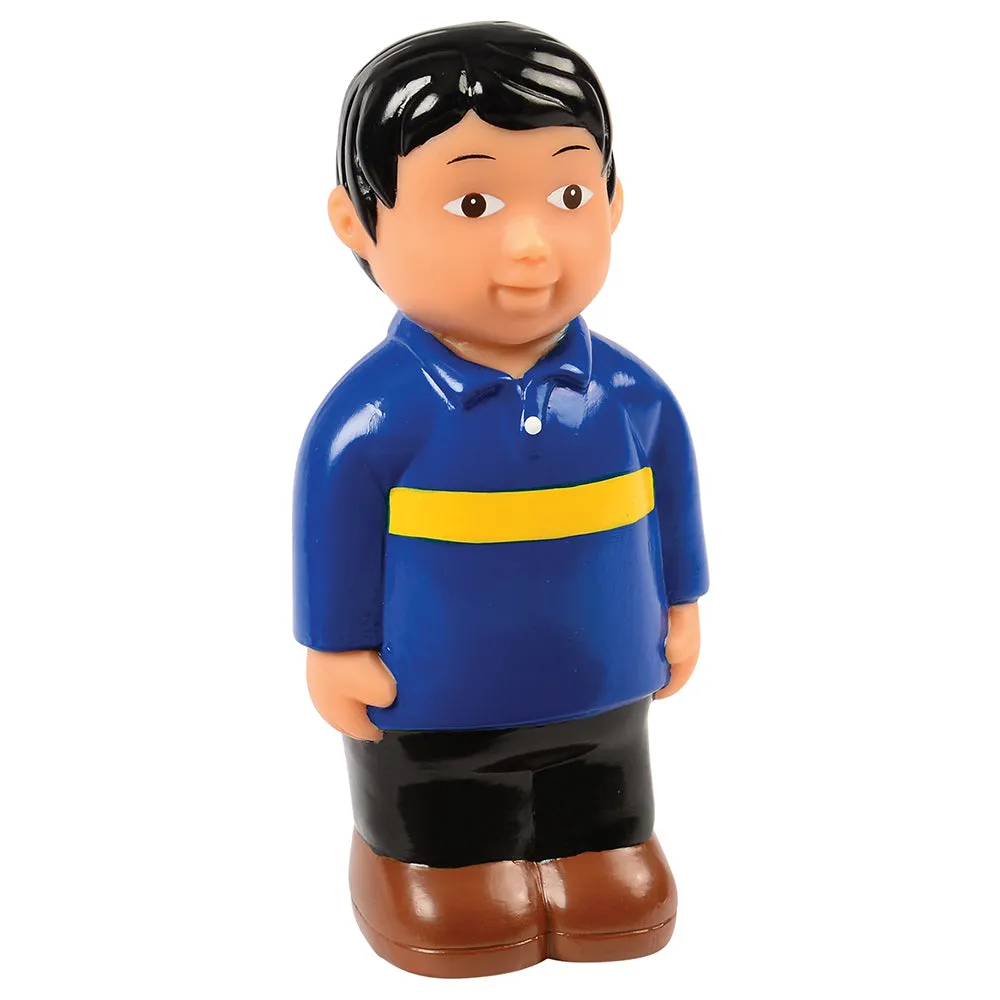 Easy Grip Asian Family Figures | 4-Piece Set for Block & Pretend Play