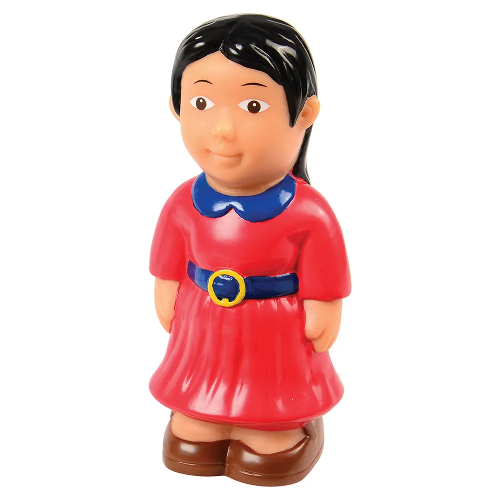 Easy Grip Asian Family Figures | 4-Piece Set for Block & Pretend Play