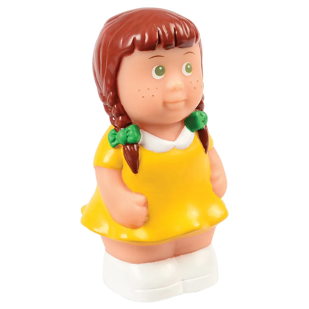 Easy Grip Caucasian Family Figures | 4-Piece Set for Block & Pretend Play
