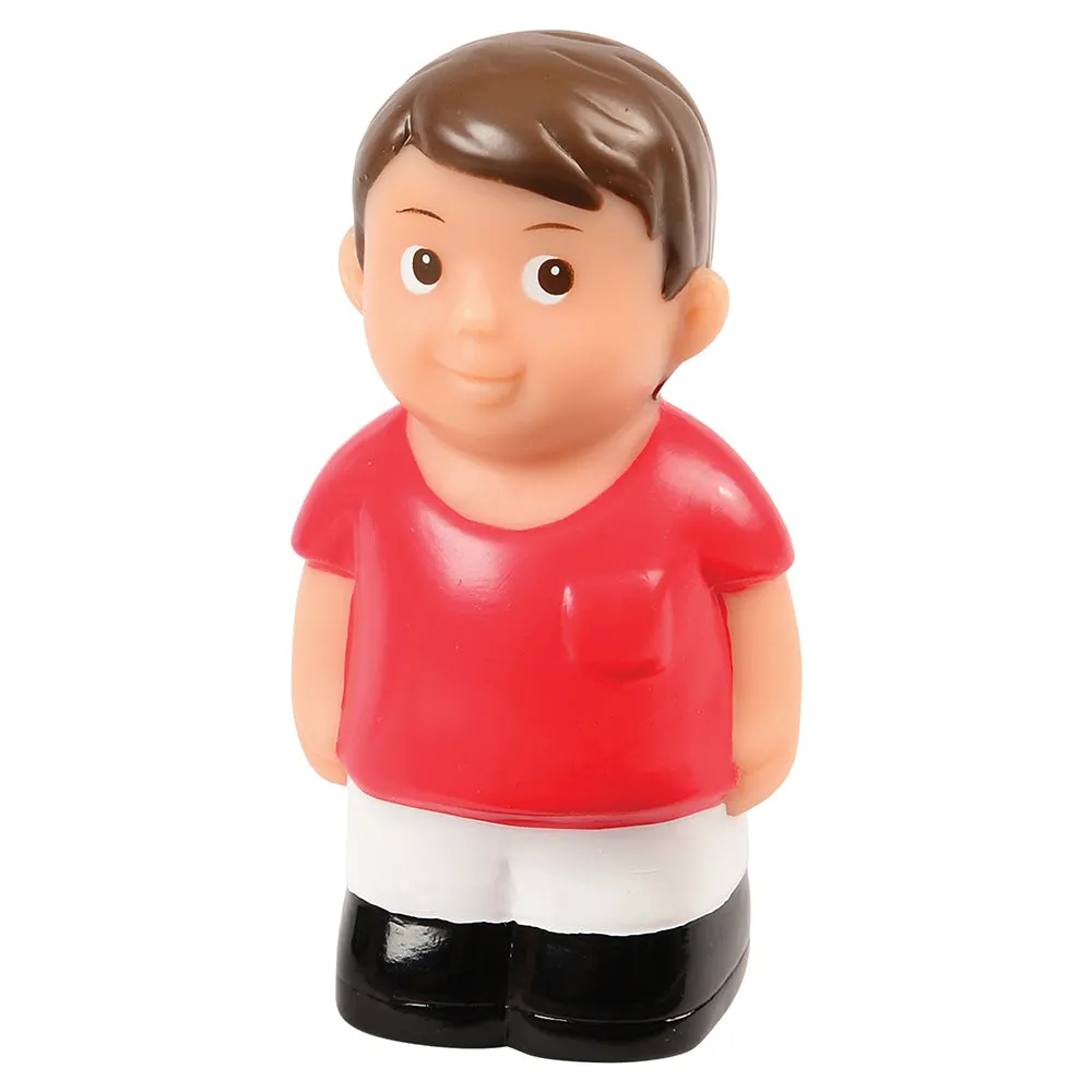 Easy Grip Caucasian Family Figures | 4-Piece Set for Block & Pretend Play