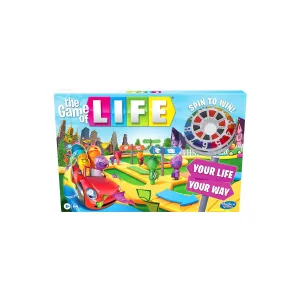Game of Life F0800000 Family Board Game, for Ages 8 , Pegs Come in 6 Colors