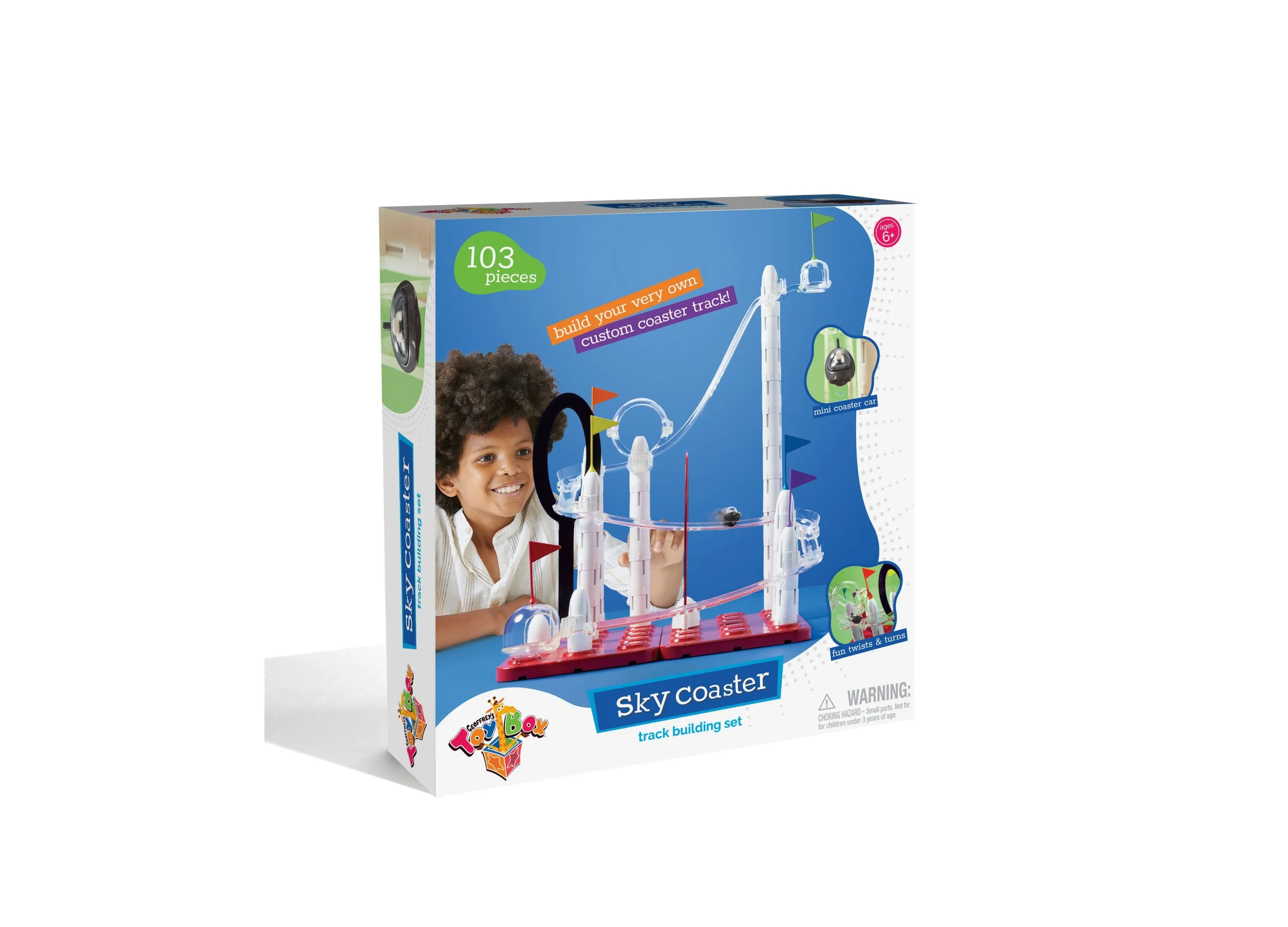 Geoffrey's Toy Box 76-Piece Sky Coaster Track Building Set