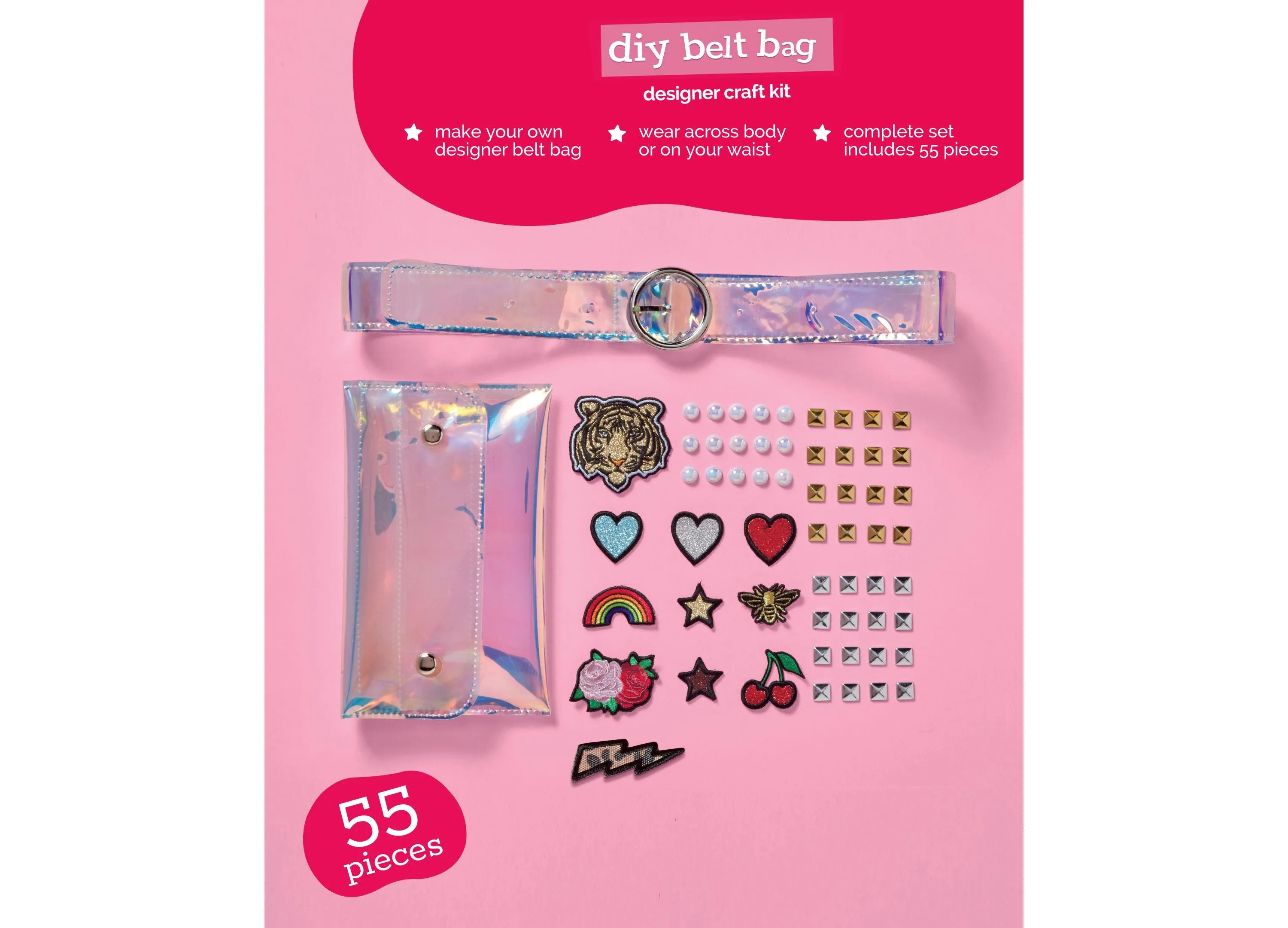 Geoffrey's Toy Box DIY Belt Bag Craft Kit with Embroidered Patches - Exclusive at Macy's