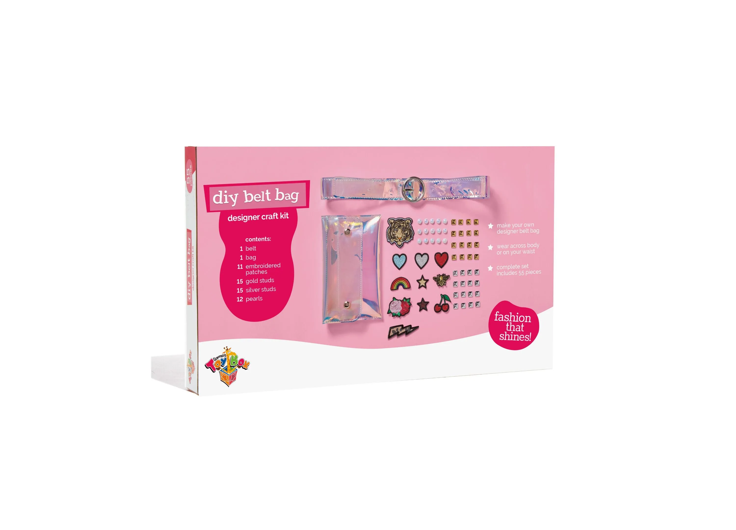 Geoffrey's Toy Box DIY Belt Bag Craft Kit with Embroidered Patches - Exclusive at Macy's