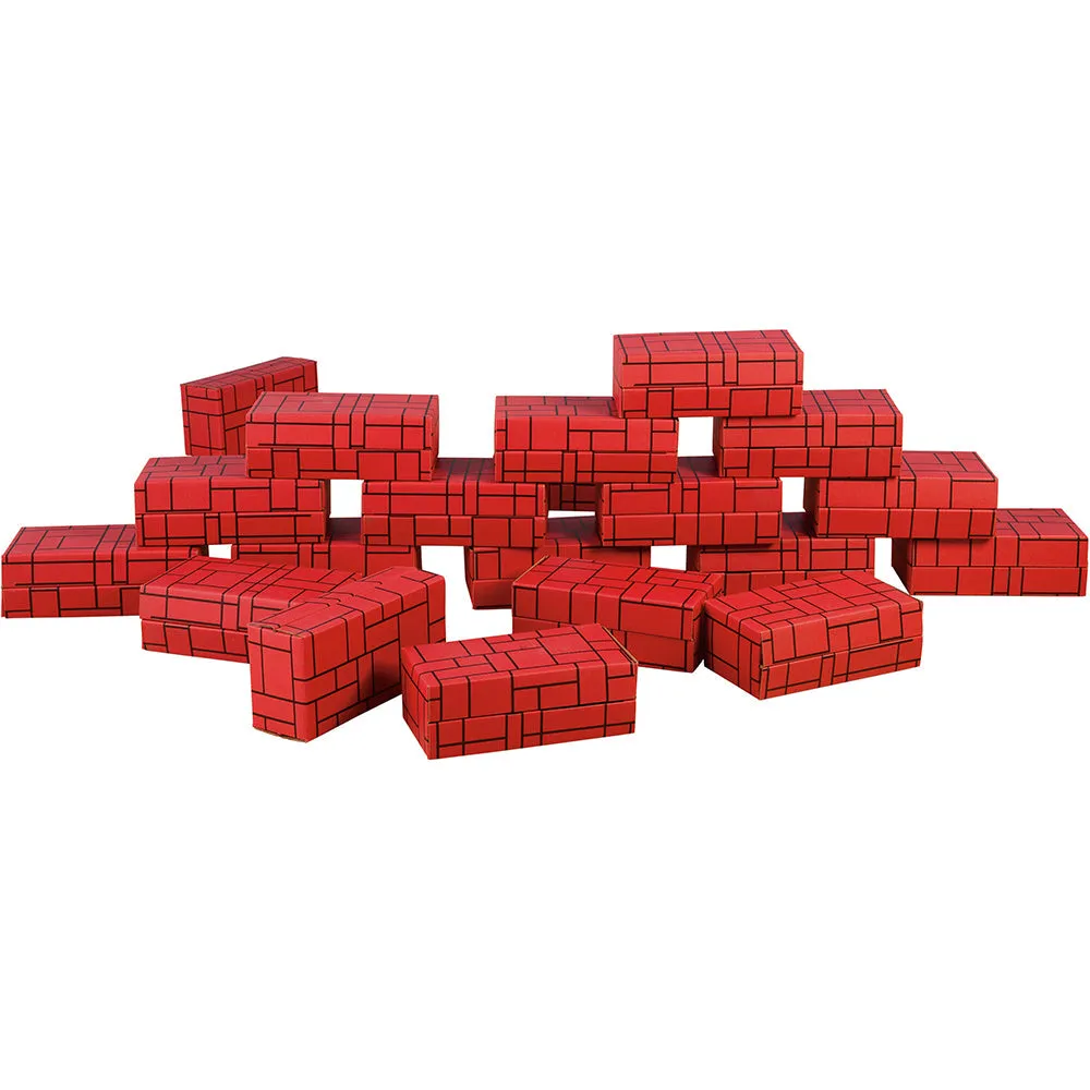 Giant Constructive Building Blocks | Set of 12 Durable, Lightweight Cardboard Blocks