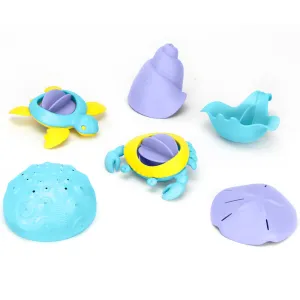 Green Toys Sea Life Adventure Bath Set – 6 Pieces, Eco-Friendly Play for Ages 6 Mo 