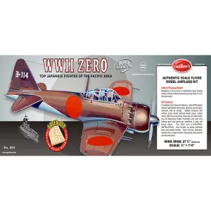 Guillow's WWII Zero 1/16 Scale Laser Cut Balsa Model Kit