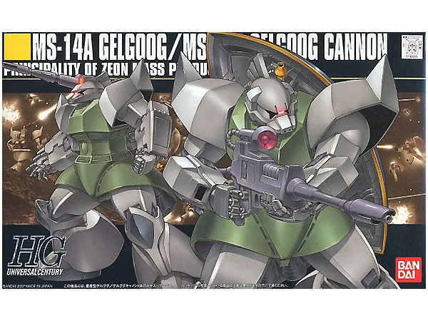 Gundam 1/144 HGUC #076 Gundam 0079 MS-14A Gelgoog / MS-14C Gelgoog Cannon Model Kit