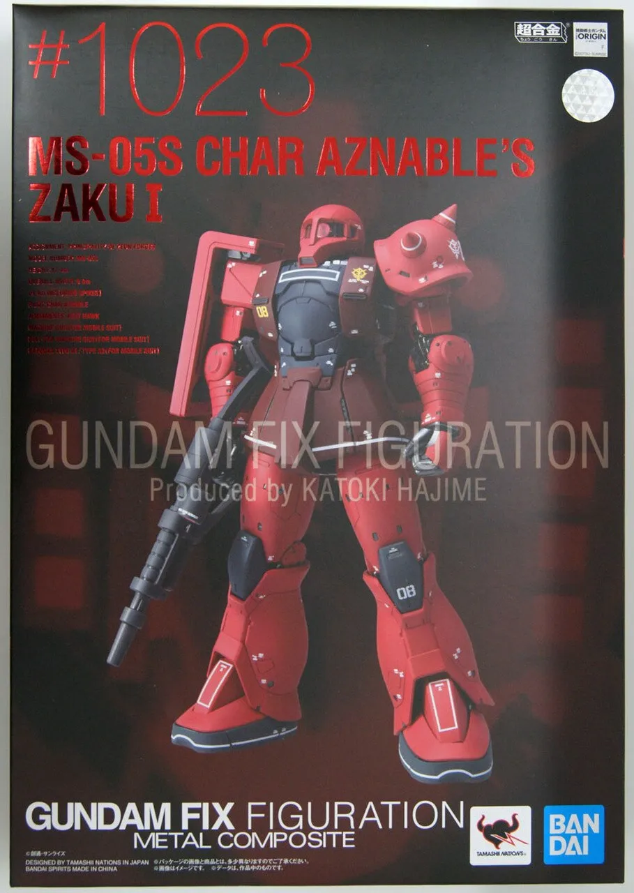 Gundam Fix Figuration Metal Composite Kidou Senshi Gundam: The Origin GFFMC MS-05S Zaku I Char Custom