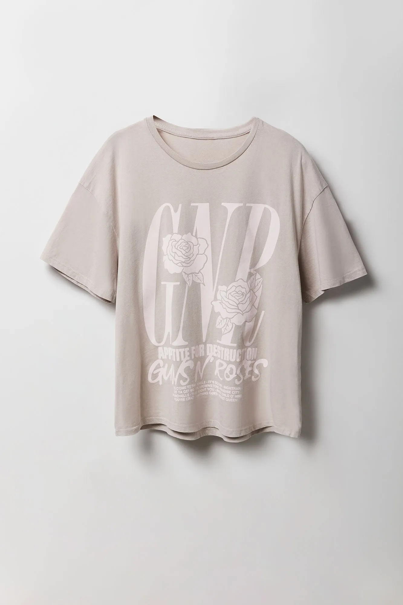 Guns N' Roses Graphic Boyfriend T-Shirt