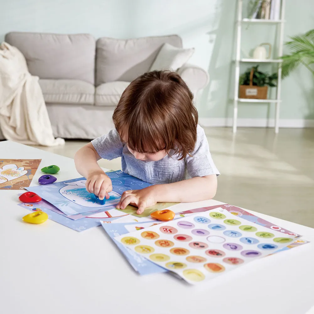 Hape Animal & Nature 18pc Crayon Coloring Art Set