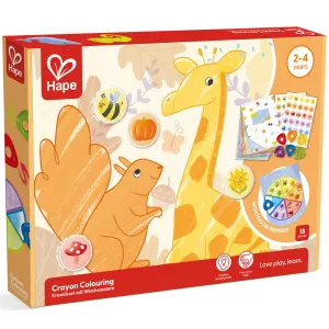 Hape Animal & Nature 18pc Crayon Coloring Art Set