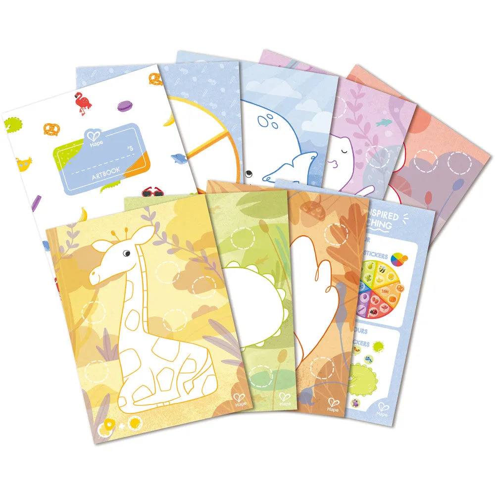 Hape Animal & Nature 18pc Crayon Coloring Art Set