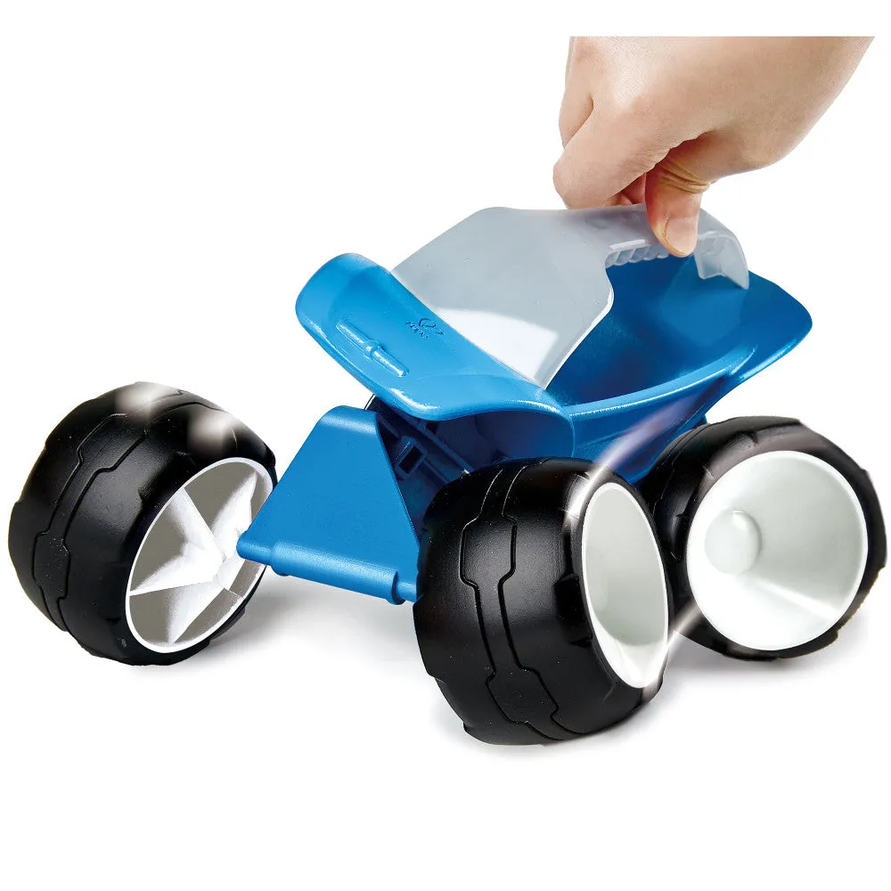 Hape Beach Fun Blue Dune Buggy - 4 Wheeled Toy Vehicle
