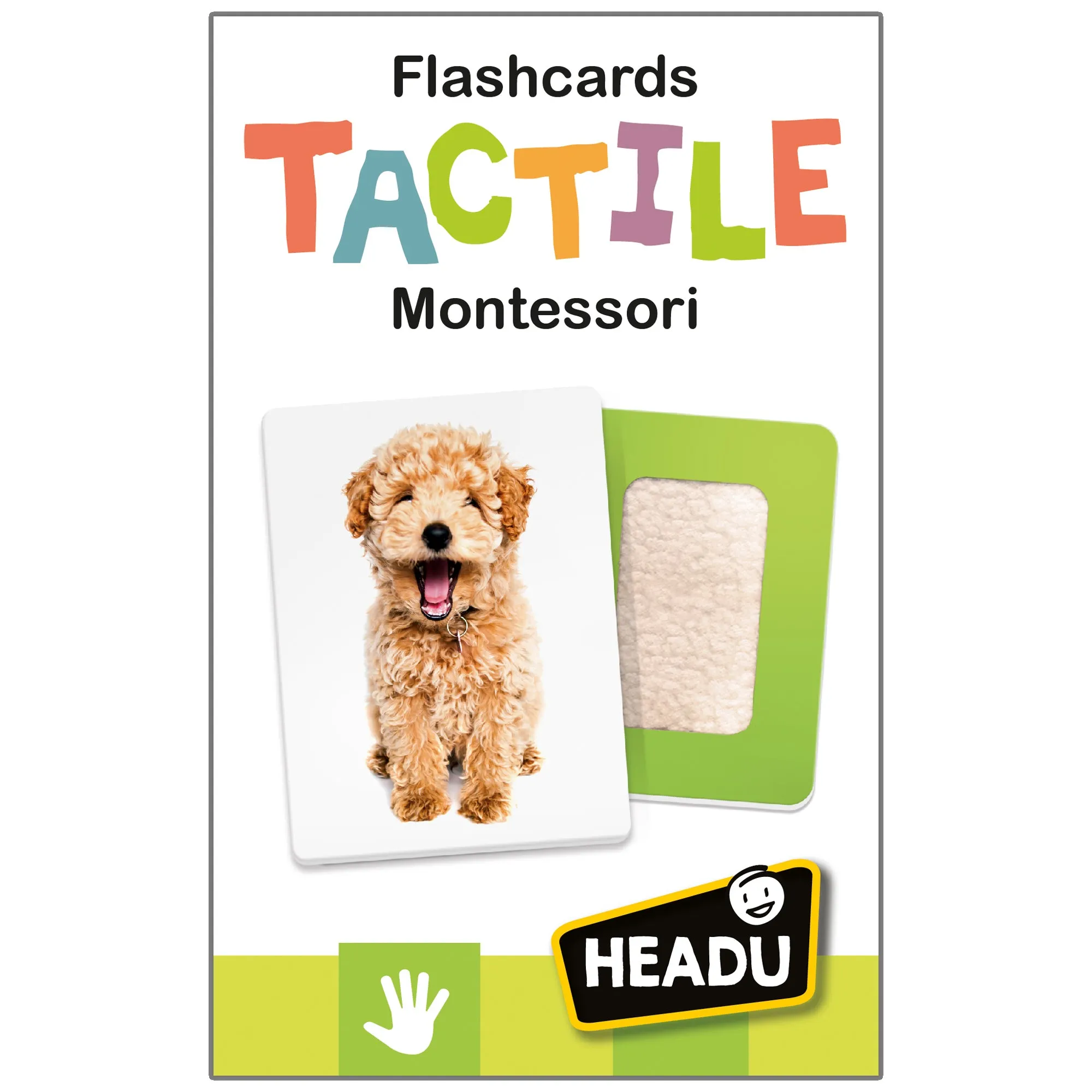 Headu Montessori Touch & Feel Flashcards - Sensory Exploration Toy