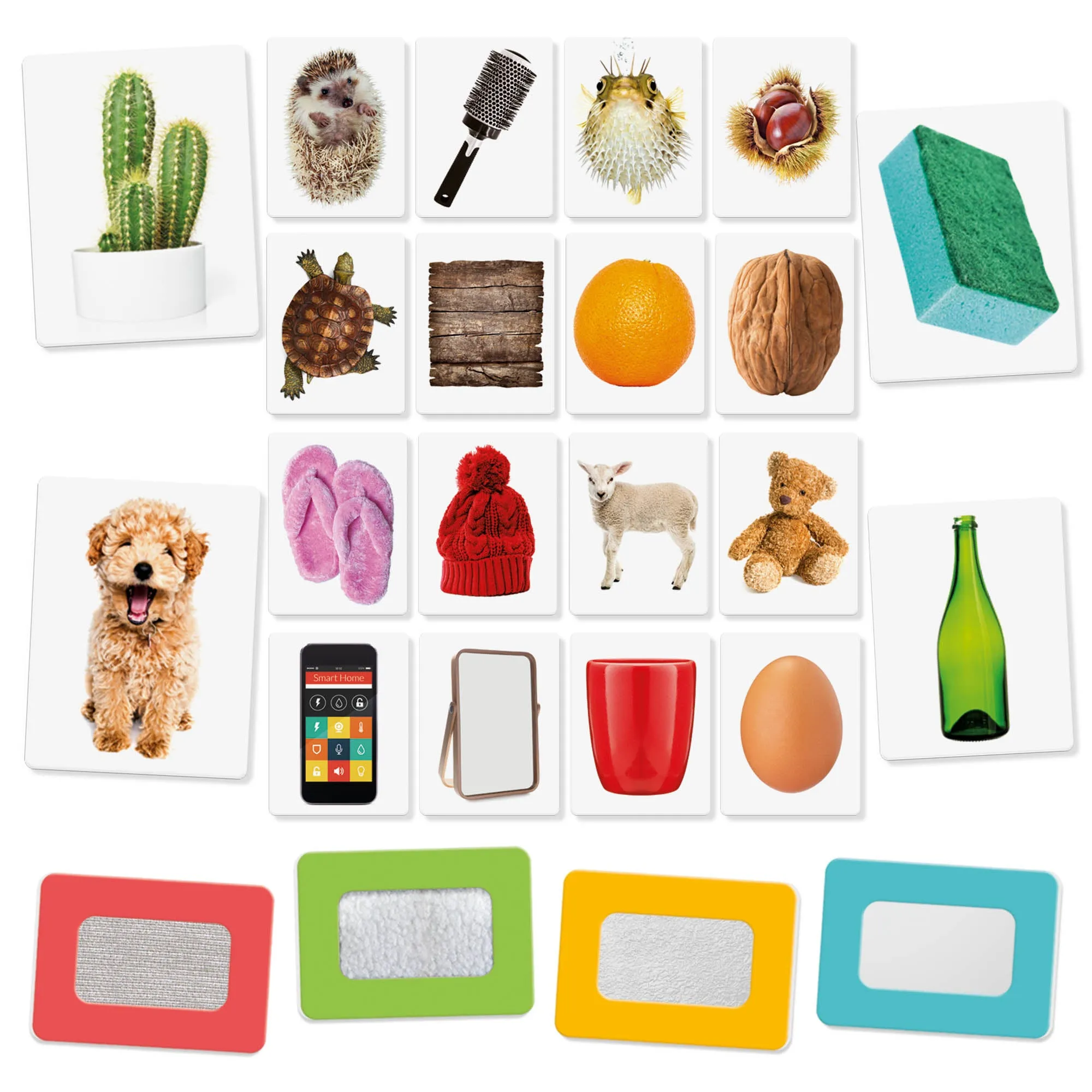 Headu Montessori Touch & Feel Flashcards - Sensory Exploration Toy