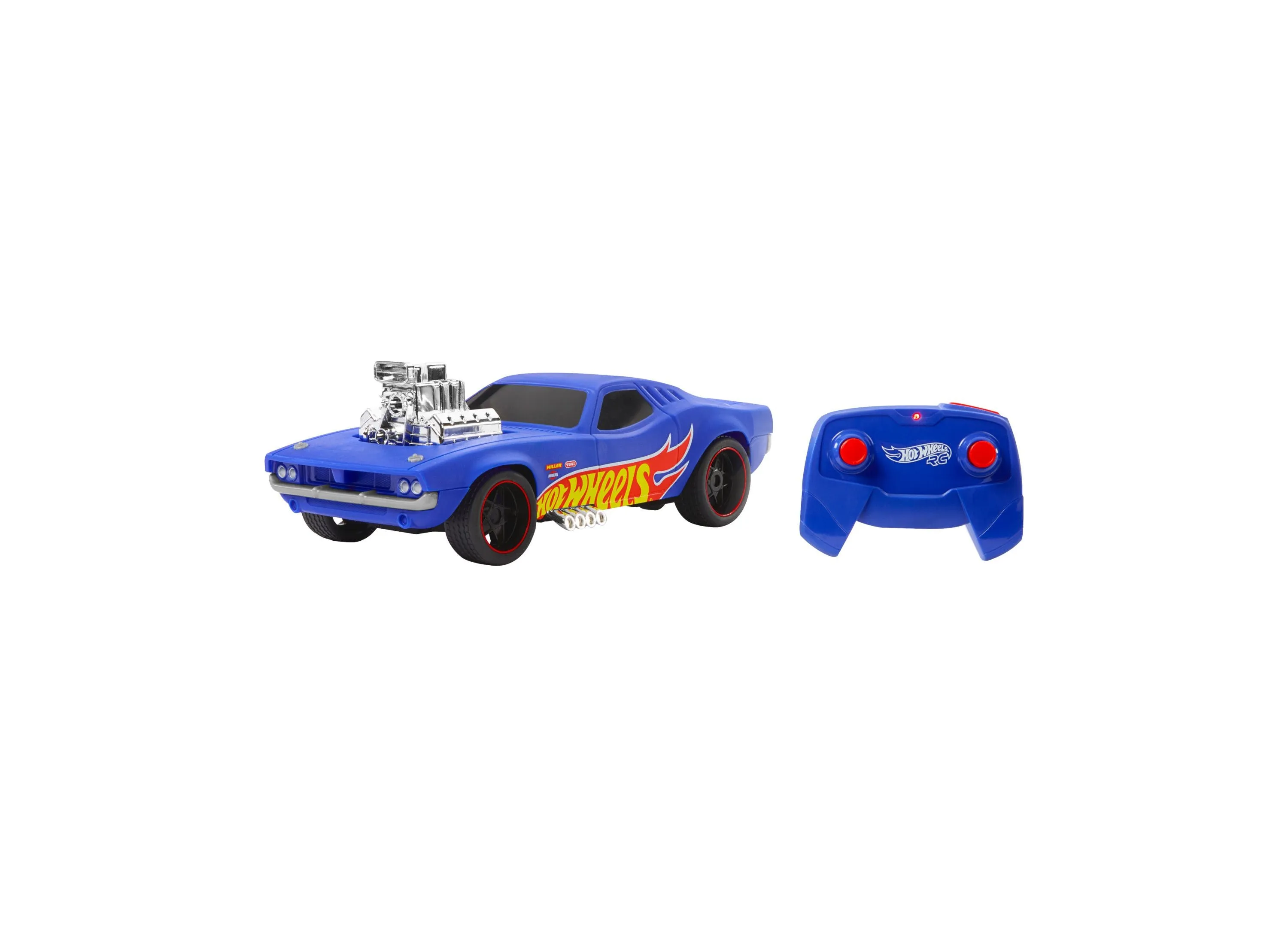 Hot Wheels RC 1:16 Scale Rodger Dodger - USB-Rechargeable Toy Car - Blue