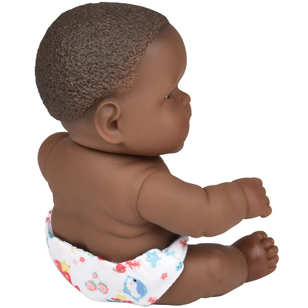 Huggable 10" African American Baby Doll | Soft Vinyl with Detailed Features