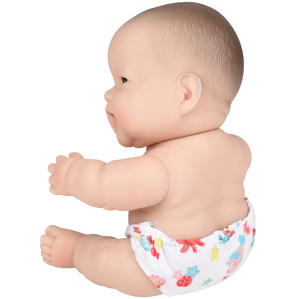 Huggable 10" Asian Baby Doll | Soft Vinyl with Detailed Features